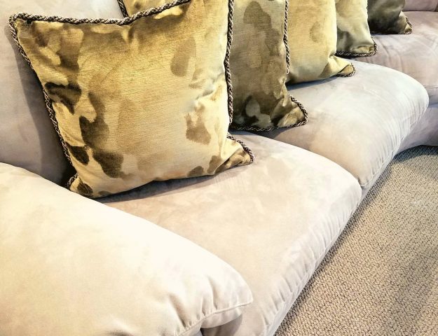 how to sew cording into a pillow cover
