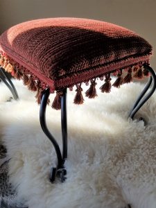 how to reupholster a simple footstool