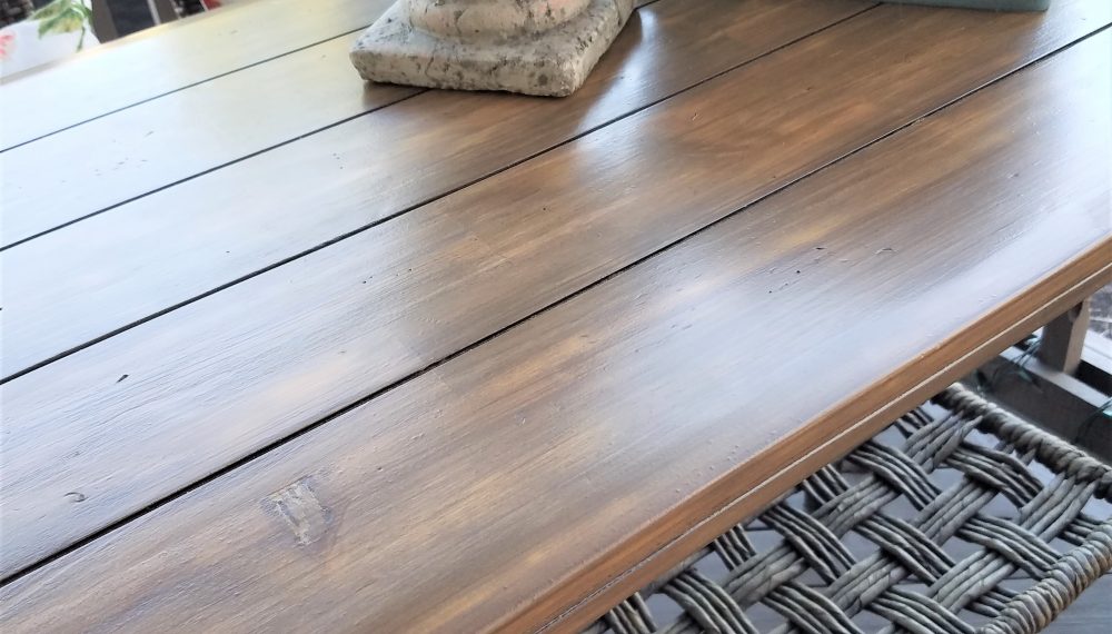 how to refinish outdoor wood furniture
