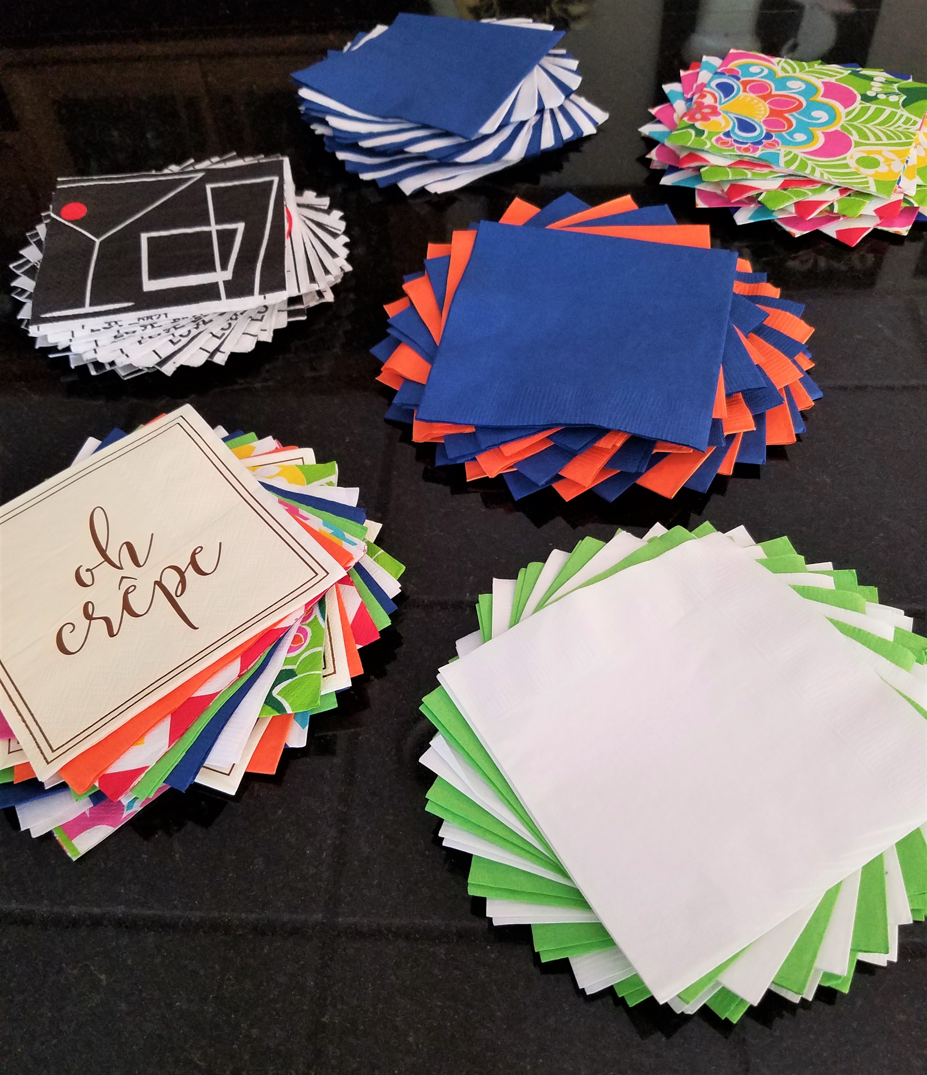 Cocktail Napkin Presentation How to Spin and Stack Renee Romeo