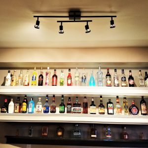 Basement Bar Ideas: Liquor Bottle Storage