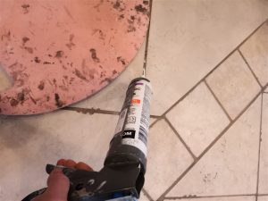 Make grout cleaner looking with grout paint