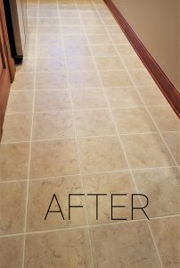 Make grout cleaner looking with grout paint