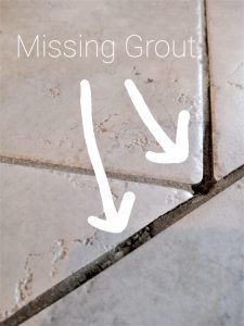 Make grout look cleaner with grout paint